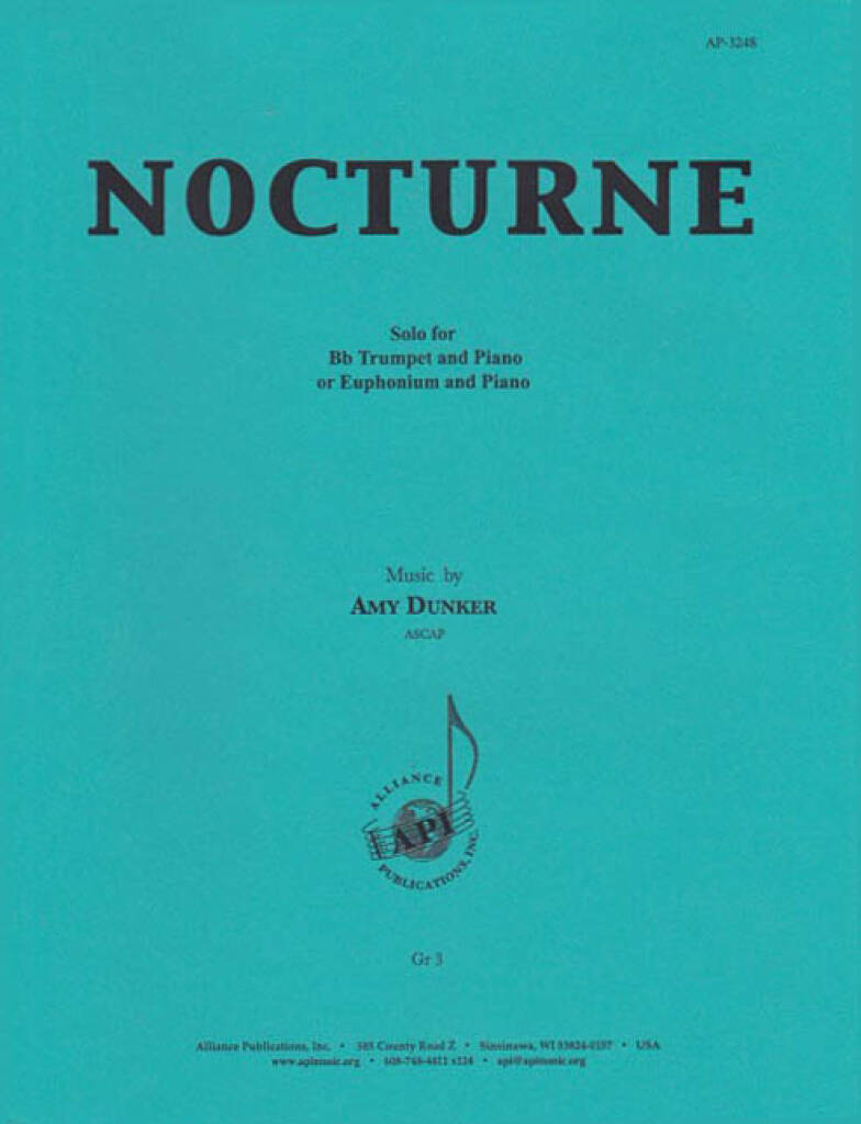 Nocturne For Bb Trumpet Or Euph/pno